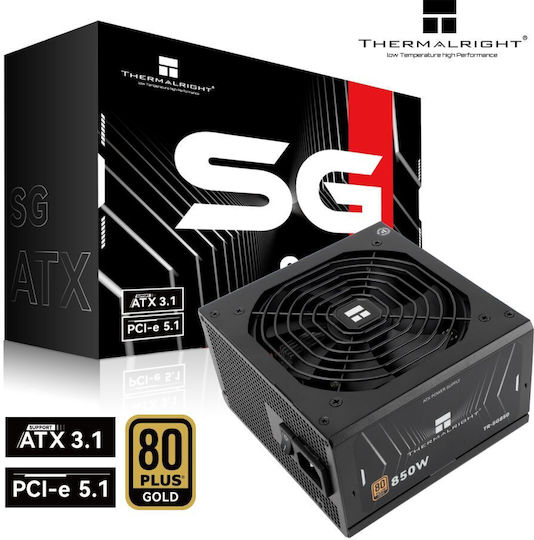 Thermalright 850W Negru Sursă de alimentare pentru computer Full Wired 80 Plus Gold (TR-SG850S)