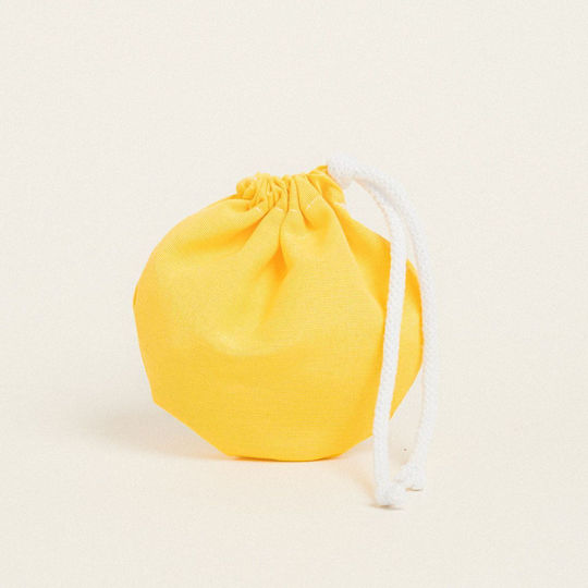 Beauty Home Fabric Ecru Gift Bucket Bag 13x14cm