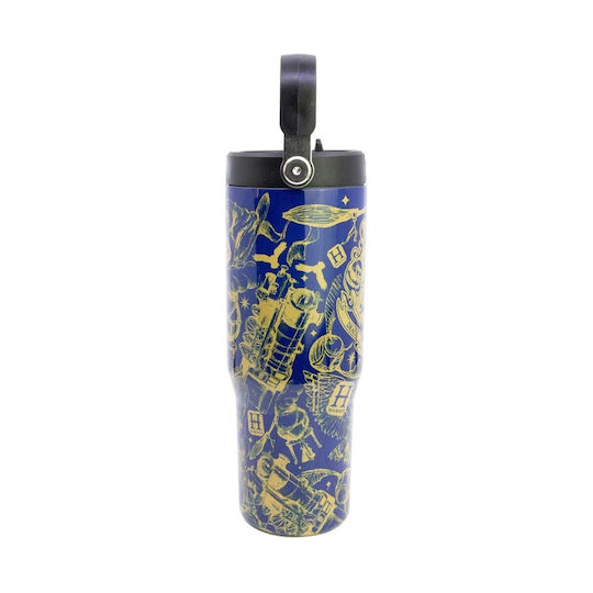 Stor Isolierte Thermosflasche Rostfreier Stahl 860ml Harry Potter - Magic & Mayhem mit Handgriff