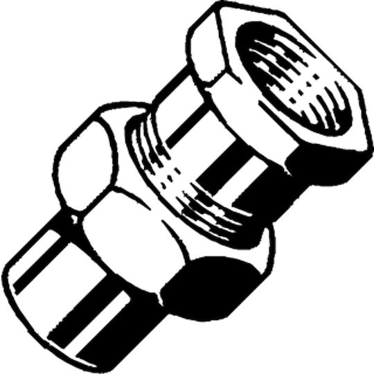 Viega Двойна Соединителна Тръбна Фитинг Gw 1/2'' X 18mm 106690