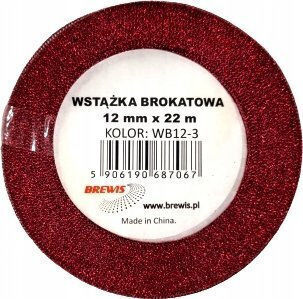 Teka Christmas Ribbon Red 2200x1.2cm