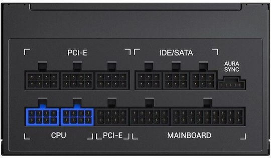 750W Черно Захранващо Блокче За Компютър Full Modular 80 Plus Gold (SAGMRGBPRO750)