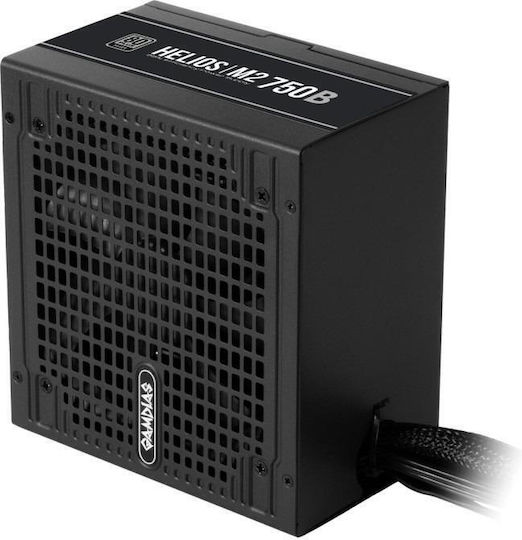 Gamdias 750W Μαύρο Τροφοδοτικό Υπολογιστή Full Wired 80 Plus Silver (HELIOS-M2-750B)