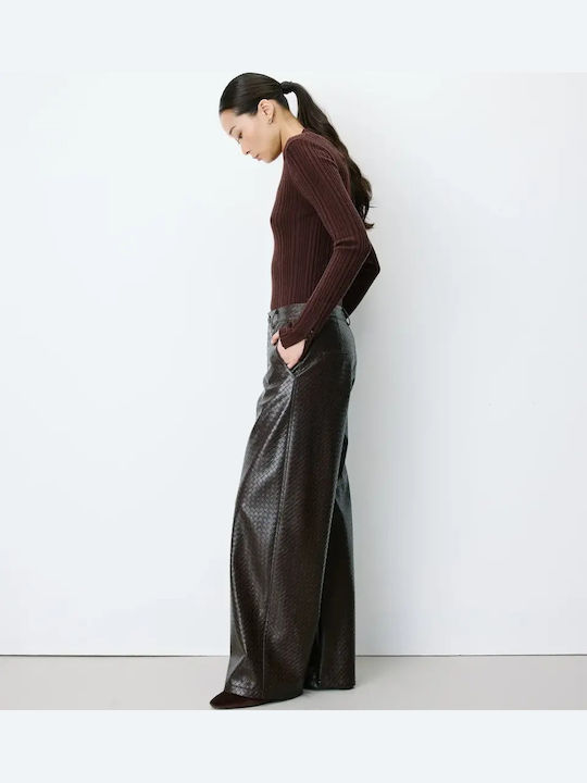 Damen Hochgebirge Leder Hose Braun