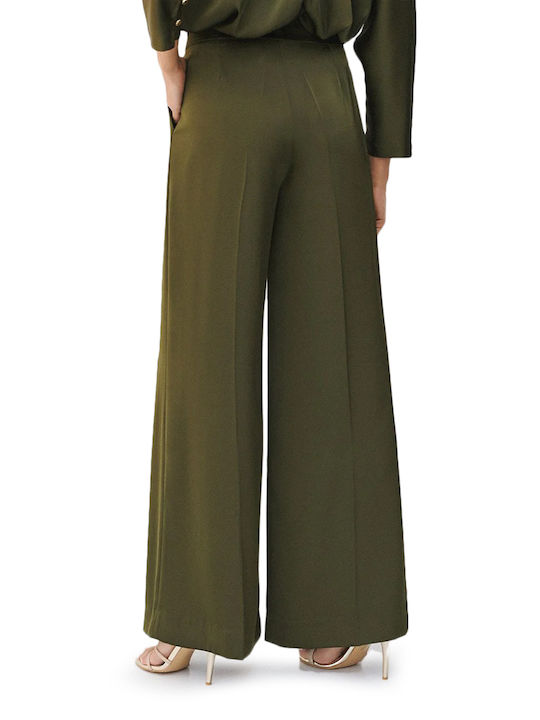 Access Women's High Rise Satin Pantaloons Khaki
