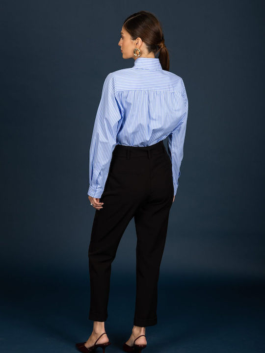 Women's Fabric Trousers Black