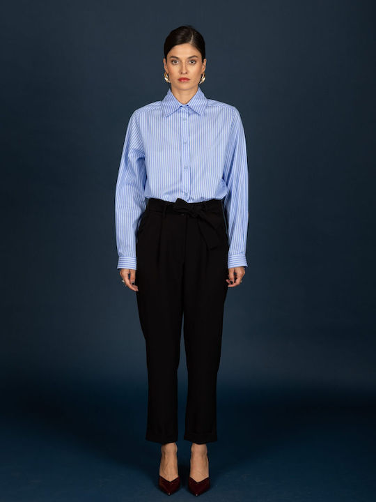 Women's Fabric Trousers Black