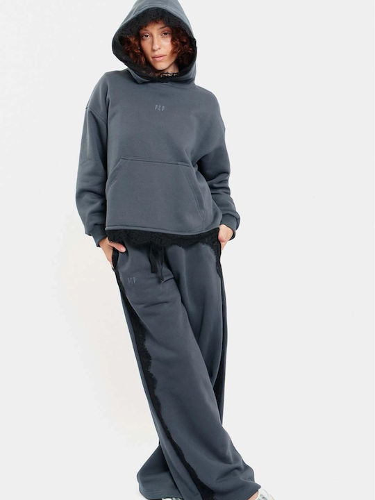 Damen Stoffhose Grau