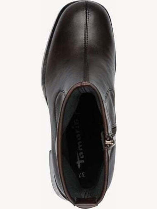 Women's Ankle Boots with High Heel Brown