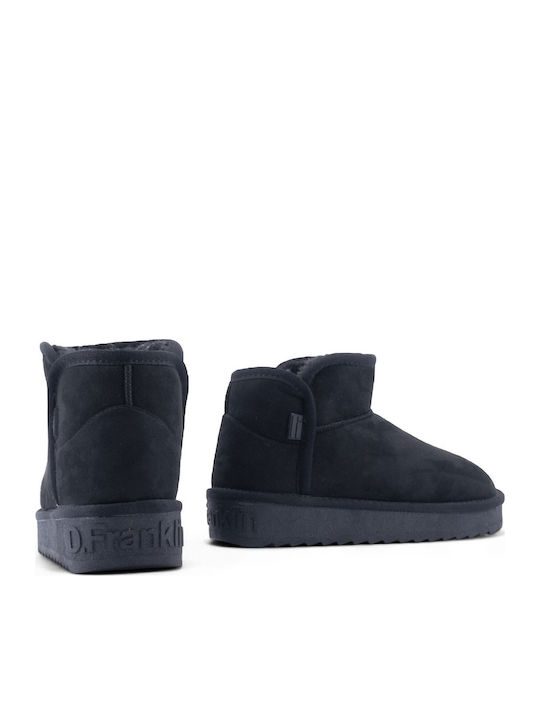 370021 Women's Ankle Boots with Fur Black