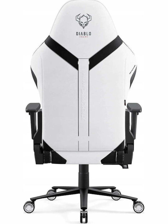 Diablo X.One Prime Gaming Chair in Artificial Leather with Adjustable Arms Ghosted White