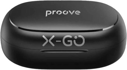 Proove X-Go In-Ear Bluetooth Kopfhörer mit Schweißbeständigkeit und Ladekoffer Schwarz