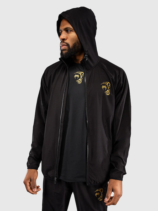 Men's Track Jacket with Hood Black