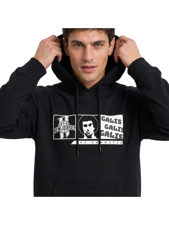 Sweatshirt Mit Kapuze Schwarz