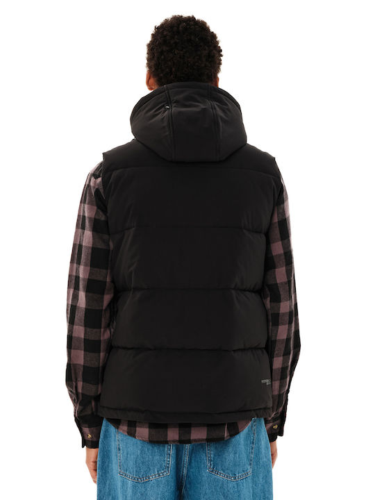 Emerson Ärmellose Puffer Wasserdicht Schwarzes Herren Jacke 262.EM10.73-Schwarz