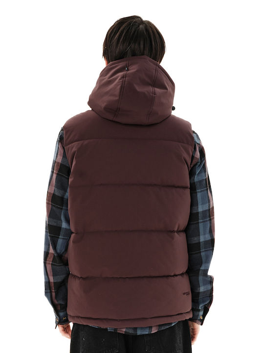 Geacă Fără Mâneci Puffer Waterproof Maro Ciocolatiu