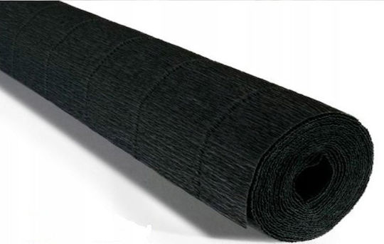 Schemat Karton Blumen 50x200cm Schwarz