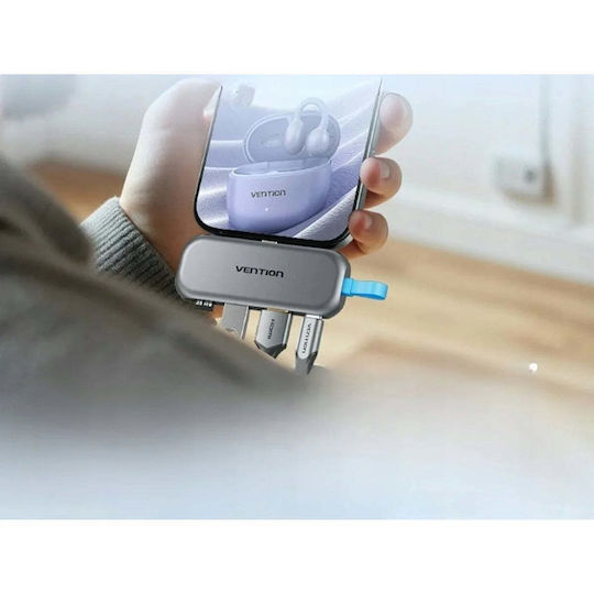 Vention USB-C Docking Station με 4K PD Γκρι