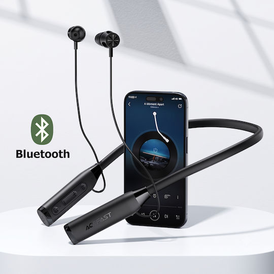 Acefast N7 In-ear Casti Bluetooth Handsfree Căști cu Rezistență la Transpirație Negre