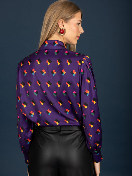 Long Sleeve Women's Shirt Purple
