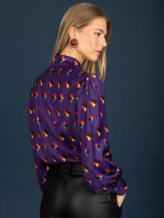 Long Sleeve Women's Shirt Purple