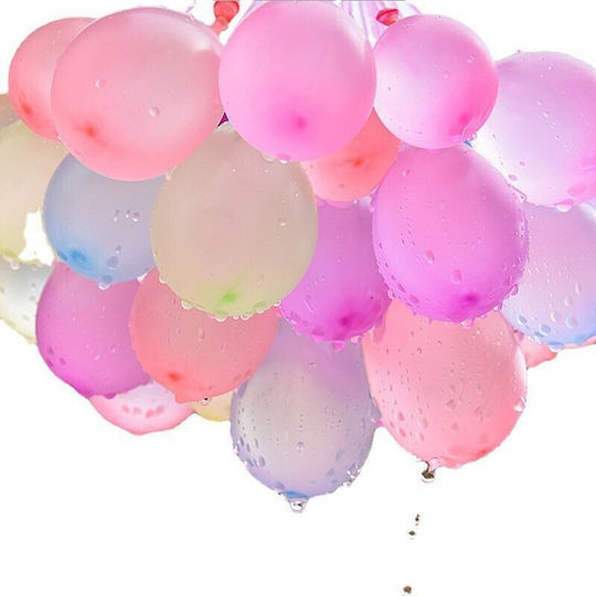 Set 111 Latex Balloons Flippy Aqua Party Quick Fill System 10 Cm Diameter Multicolor