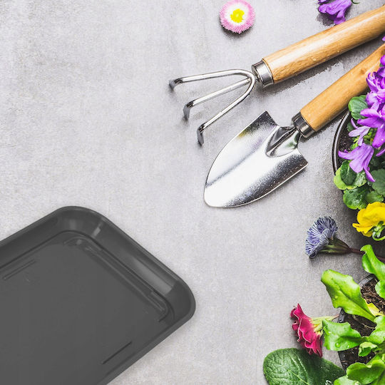 Kadax Topfplatten Kunststoff Grau 60x14.9cm