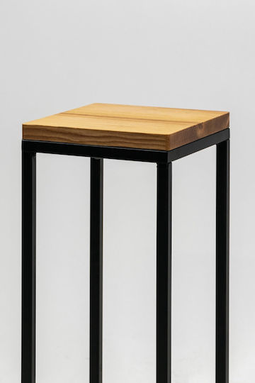 Mak Suport Pentru Plante Din Lemn Negru 19x19x47 cm Mak Suport Pentru Plante Din Lemn Negru 19x19x47 cm