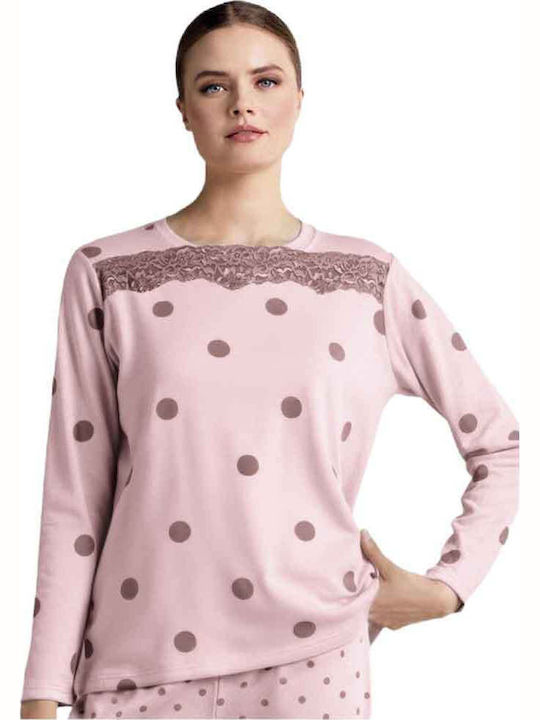 Infiore Winter Women's Pyjamas Set Soft Pink