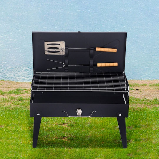 Grătar pentru camping 46x43x26cm