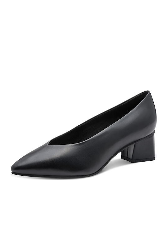 Leder Pumps Schwarz