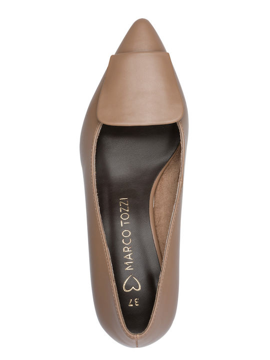 Leder Pumps Beige
