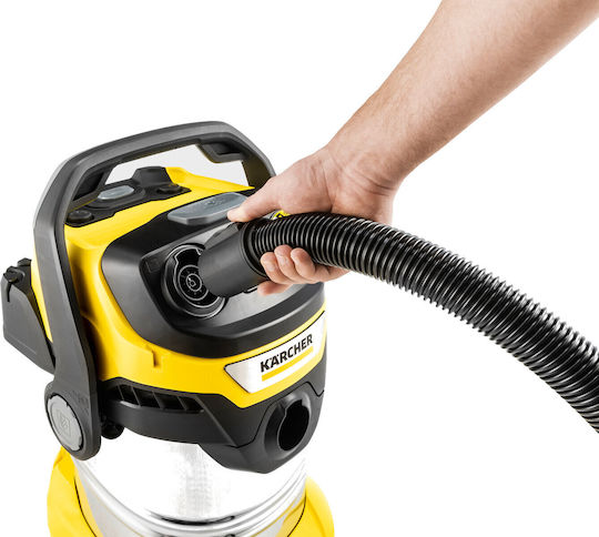 Karcher WD 5 P S V-25 5 22 Wet-Dry Vacuum 1100W With Stainless Steel Drum 25lt Yellow