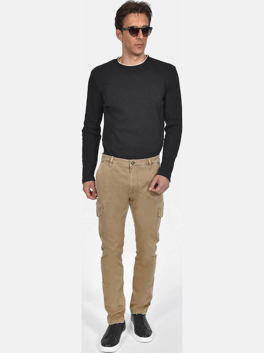 Men's Cargo Trousers Elastic Regular Fit Camel