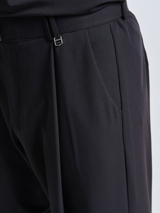 Men's Trousers Set Relaxed Fit Black