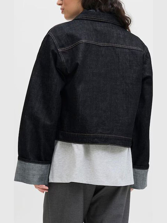 Women's Denim Jacket Dark Blue Denim