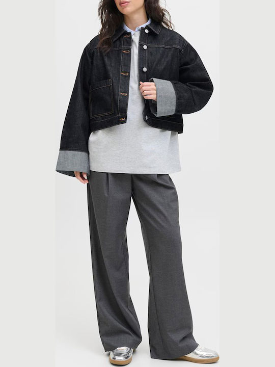 Women's Denim Jacket Dark Blue Denim
