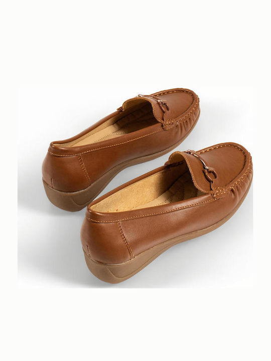 Mocasini Dama Loafers În Culoare Tabac Maro