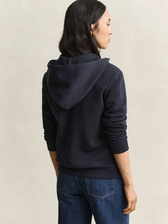 Gant Sweatshirts & Hoodies Für Damen Dunkelblau Mit Kapuze