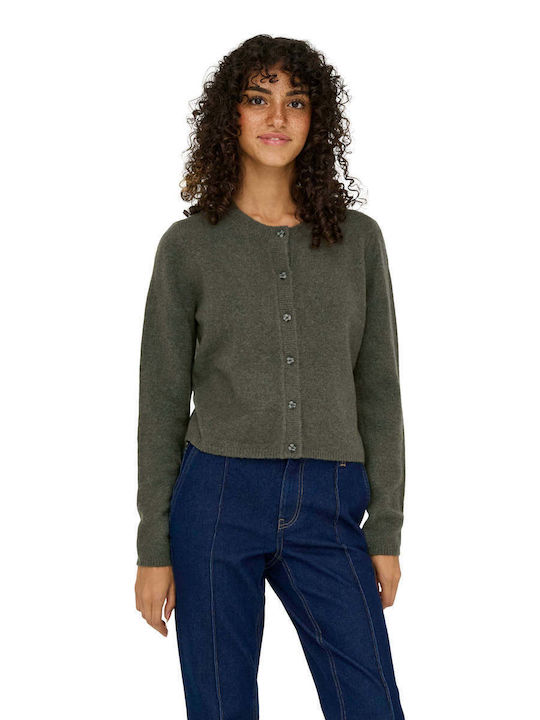 Damen Strickjacke Gestrickt Grünes