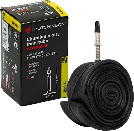 Cameră de aer pentru anvelopă de bicicletă Hutchinson City Standard 700 x 37 28 Inch Grosime 0.9 Mm Rezistență Ridicată la Înțepături Calitate Butyl Valvă Presta 48 Mm Biciclete de Oraș Trekking Deplasare Urbană