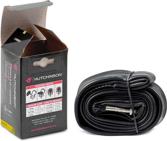 Cameră de aer pentru anvelopă de bicicletă Hutchinson City Standard 700 x 37 28 Inch Grosime 0.9 Mm Rezistență Ridicată la Înțepături Calitate Butyl Valvă Presta 48 Mm Biciclete de Oraș Trekking Deplasare Urbană