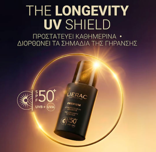 Lierac Premium The Longevity UV Shield Loțiune de Față cu Protecție Solară SPF50 30ml