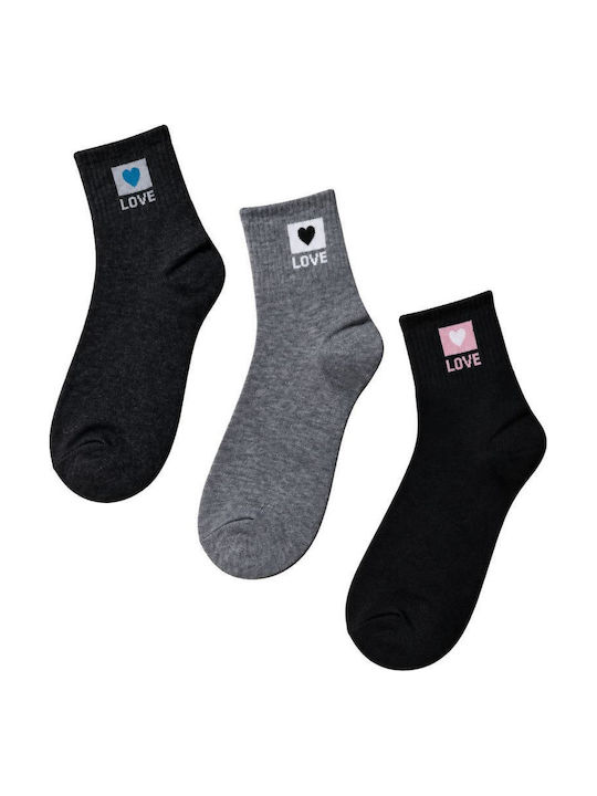 Yookie Γυναικείες Κάλτσες Πολυχρωμο 3Pack