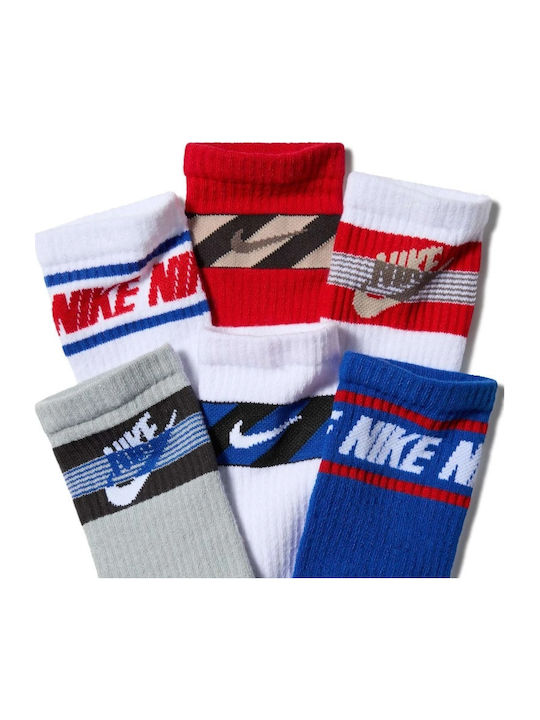 Nike Детски Чорапи Спортни Everyday Многоцветни 6 Чифта