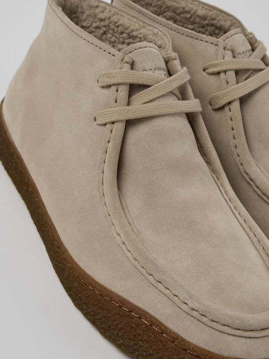 Peu Terreno Wildleder Herrenstiefel Beige