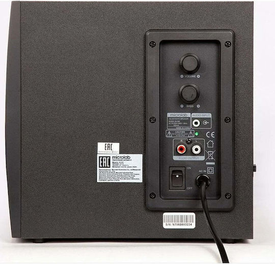 Microlab M 300 Computerlautsprecher 2.1 mit Leistung 38W Schwarze