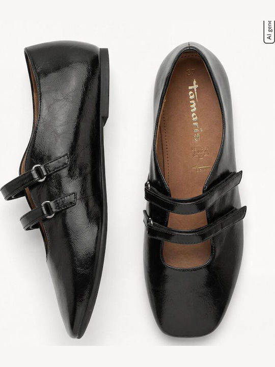 Damen Ballerinas Schwarz