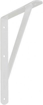 JetWorld Heavy-Duty Corner Shelf Made of Metal in White Colour 400x250mm