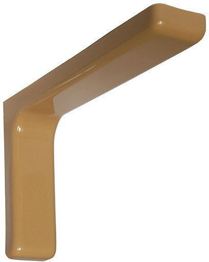 Malys Group Heavy-Duty Metal Shelf Brackets In Brown Colour 240x144mm 2 Pieces